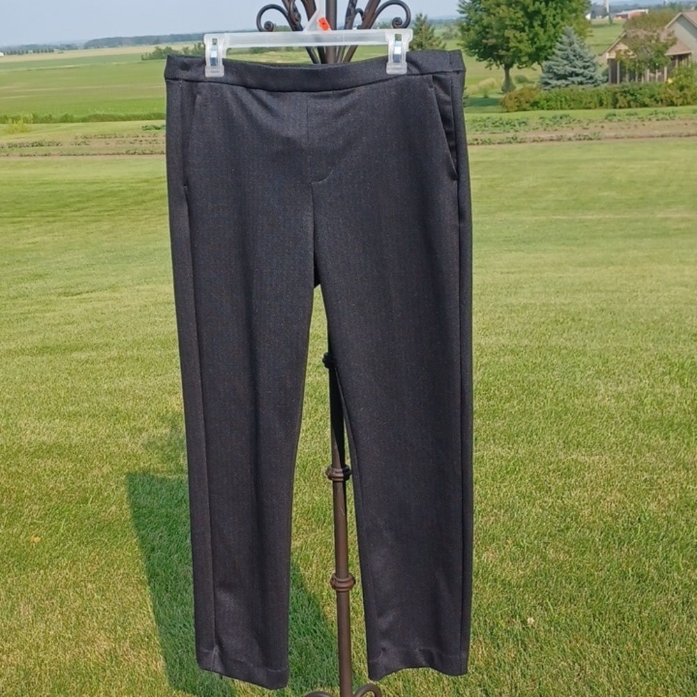 LVPL (Liverpool) Mid-Rise Pull-On Trouser Pant, Black/Blue 10/30 - Office, Corp